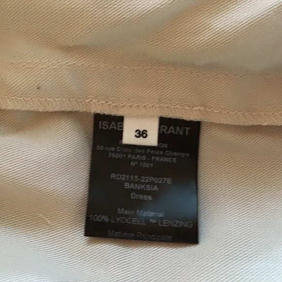 ISABEL MARANT ÉTOILE Banksia Lyocell Wrap Midi Dress In Ecru Size 4 - Picture 7 of 8